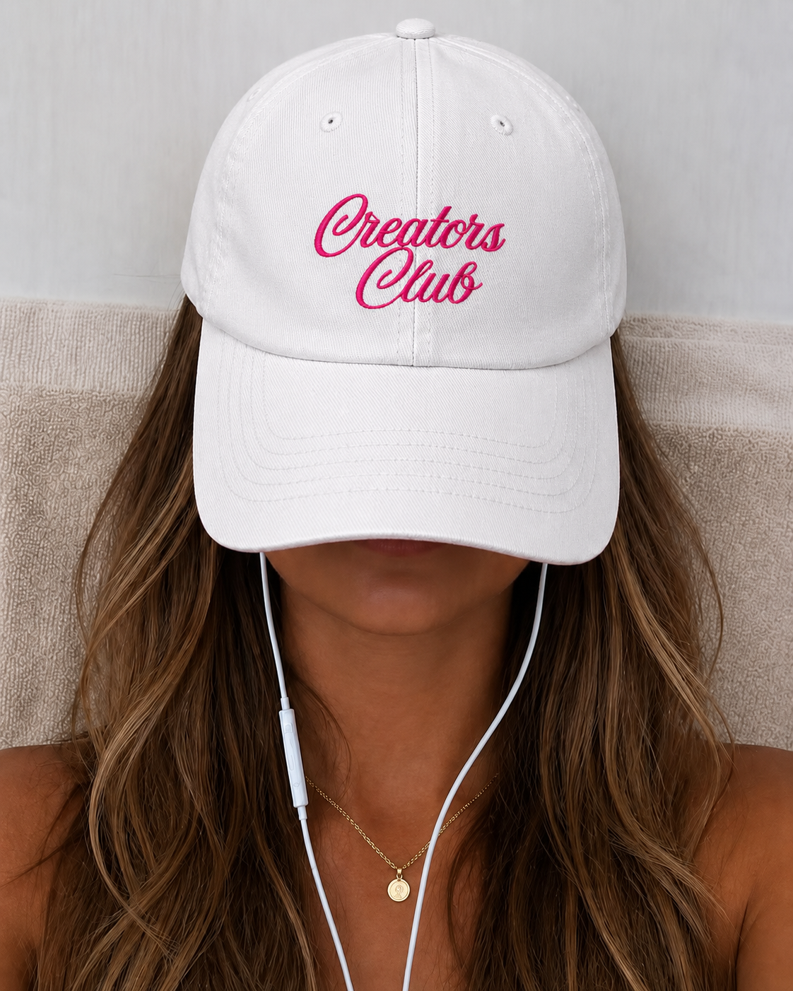 CREATORS CLUB CAP - PINK TEXT
