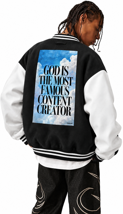 GOD IS CREATOR - BLACK HEAVYWEIGHT LETTERMAN