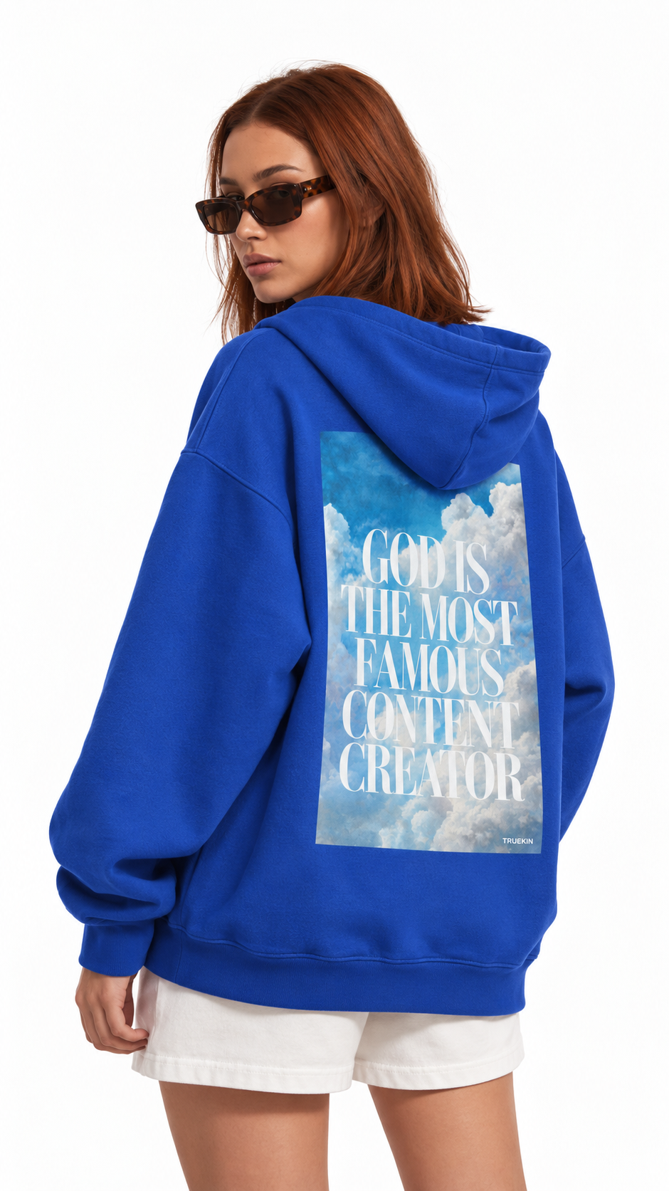 GOD IS CREATOR - KOBALT UNISEX HOODIE